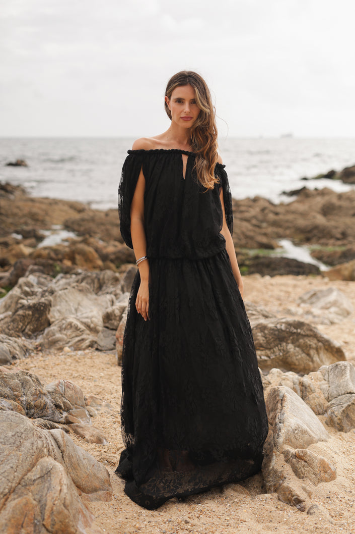 Vestido Comprido Renda