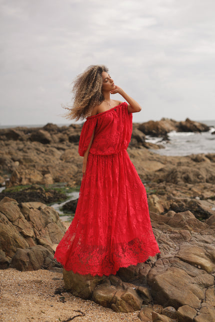 Vestido Comprido Renda