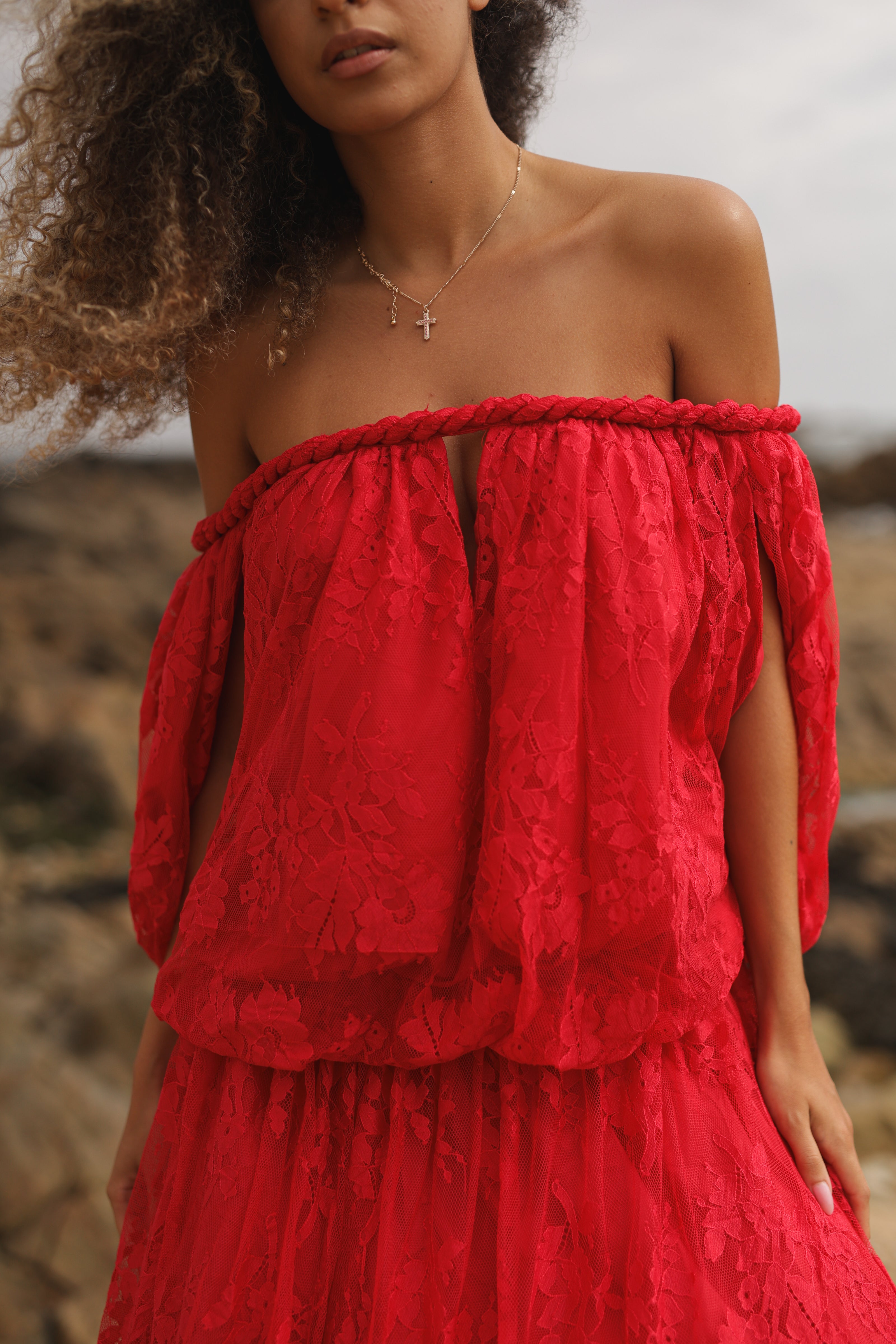 Vestido Comprido Renda