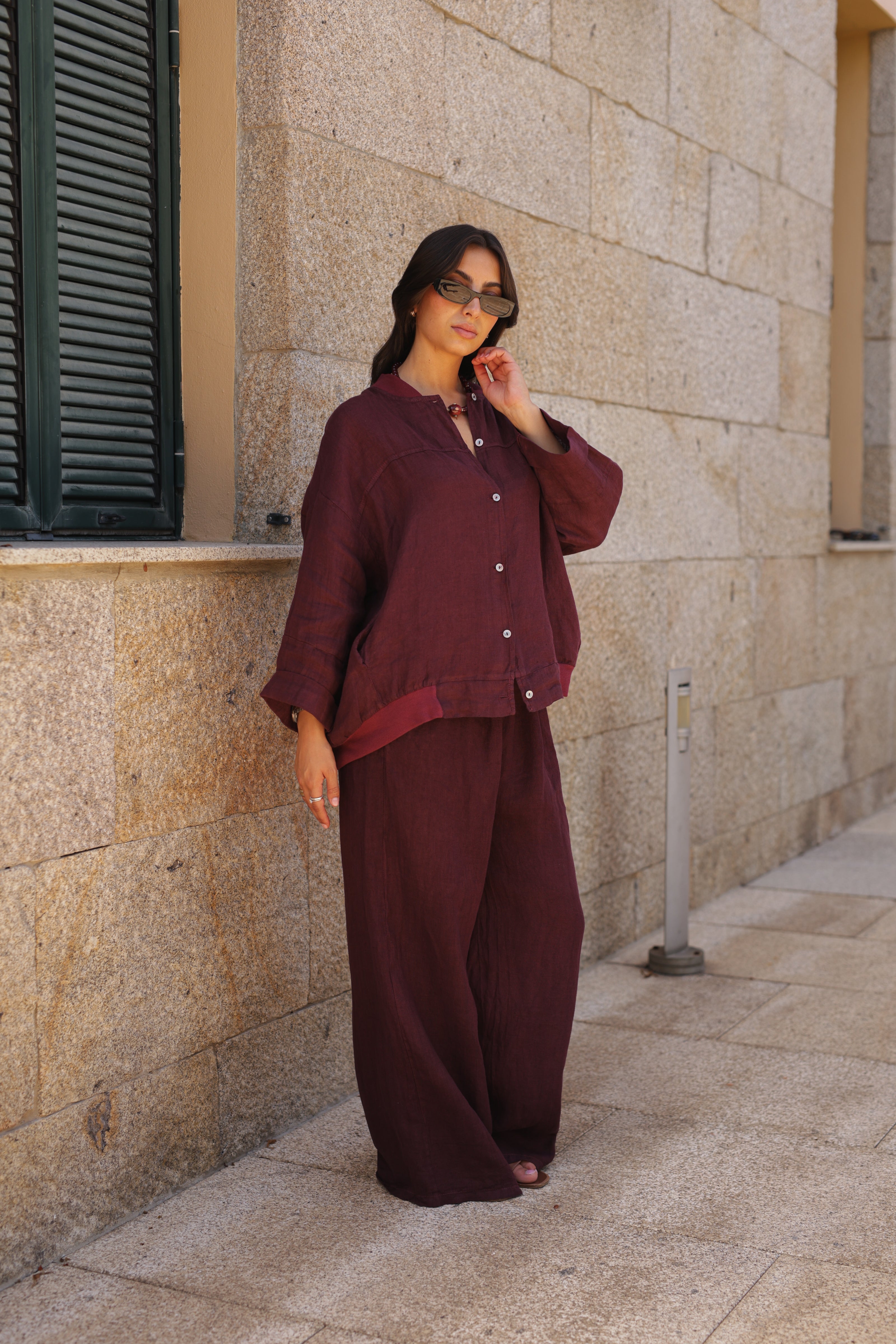 Conjunto Linho Bomber